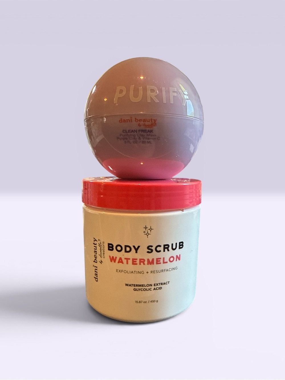 Watermelon Body Scrub & Purify Mask - Pink/White